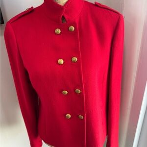 Brooks Brothers Red  Military Jacke with Gold Buttons